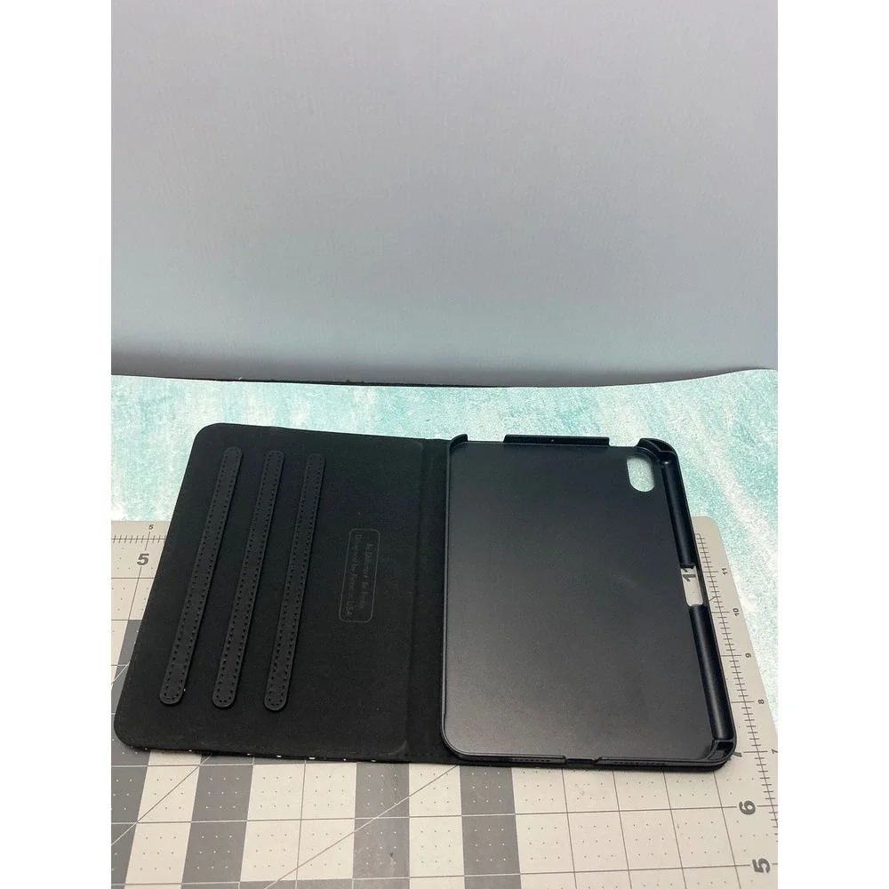 Fintie iPad Mini 7 Case Composition Book Folio Stand Cover Black White Retro